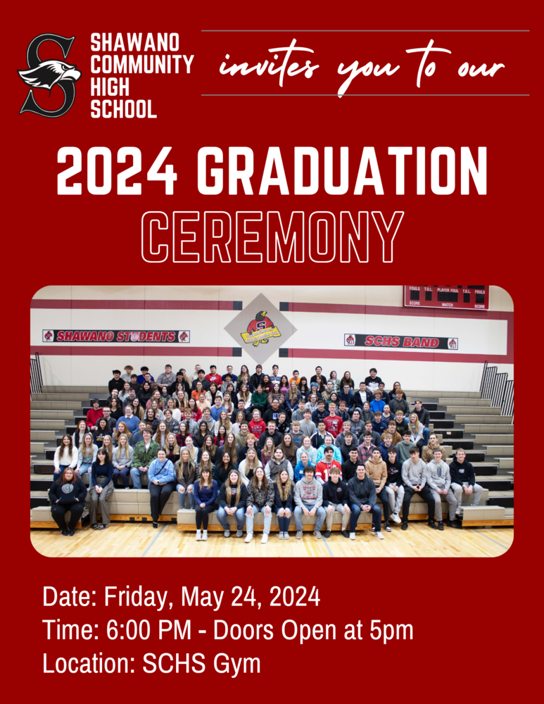 Class of 2024 Graduation Shawano Community High School